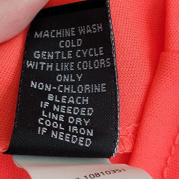 Torrid Womens Skirt Size 1x Neon Coral Orange Lace Overlay Pencil Midi Lined Zip - Picture 9 of 10